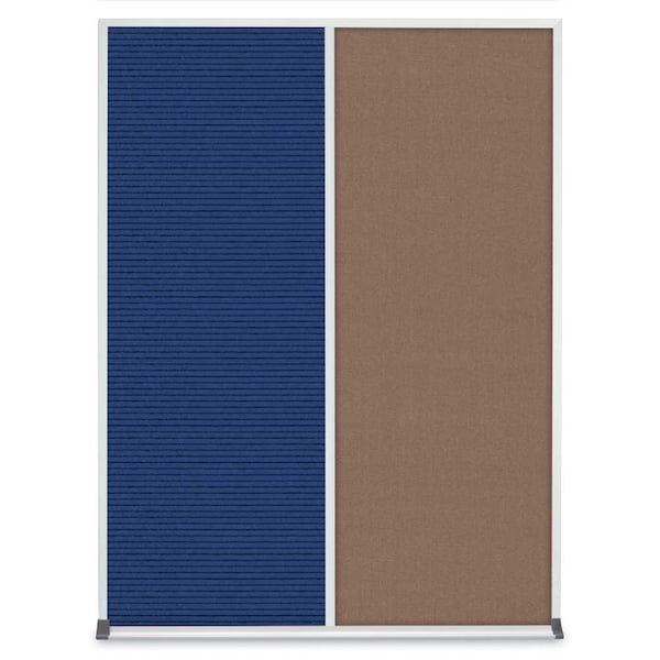 Double Door Radius Corkboard, 48"X36", B